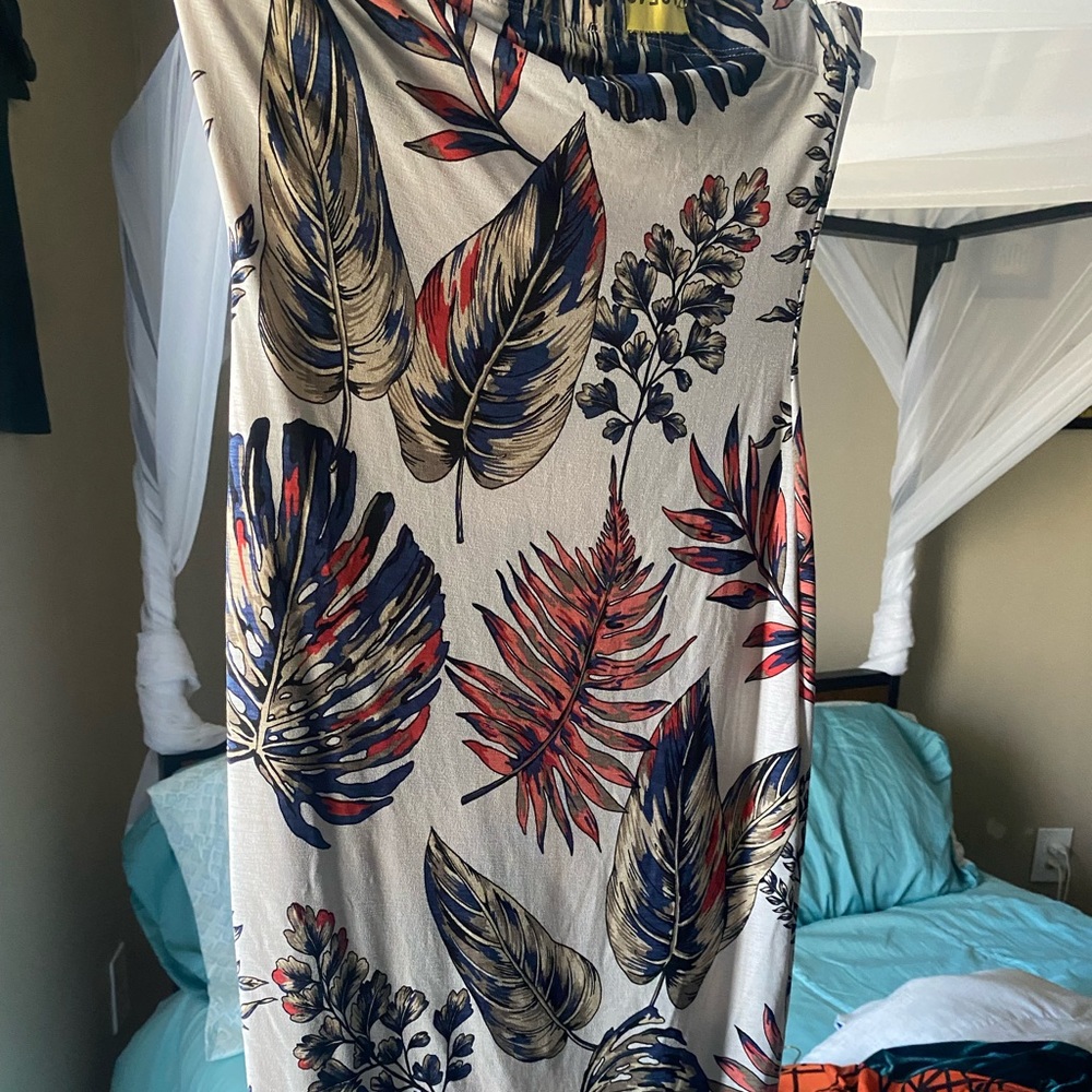 Halter top floral dress